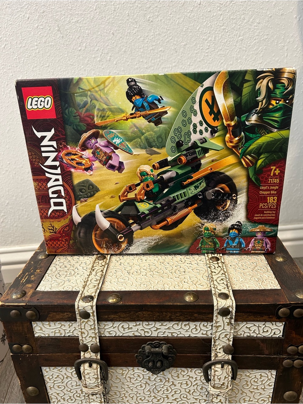 LEGO Ninjago Green and Gold Jungle Chopper Bike Set